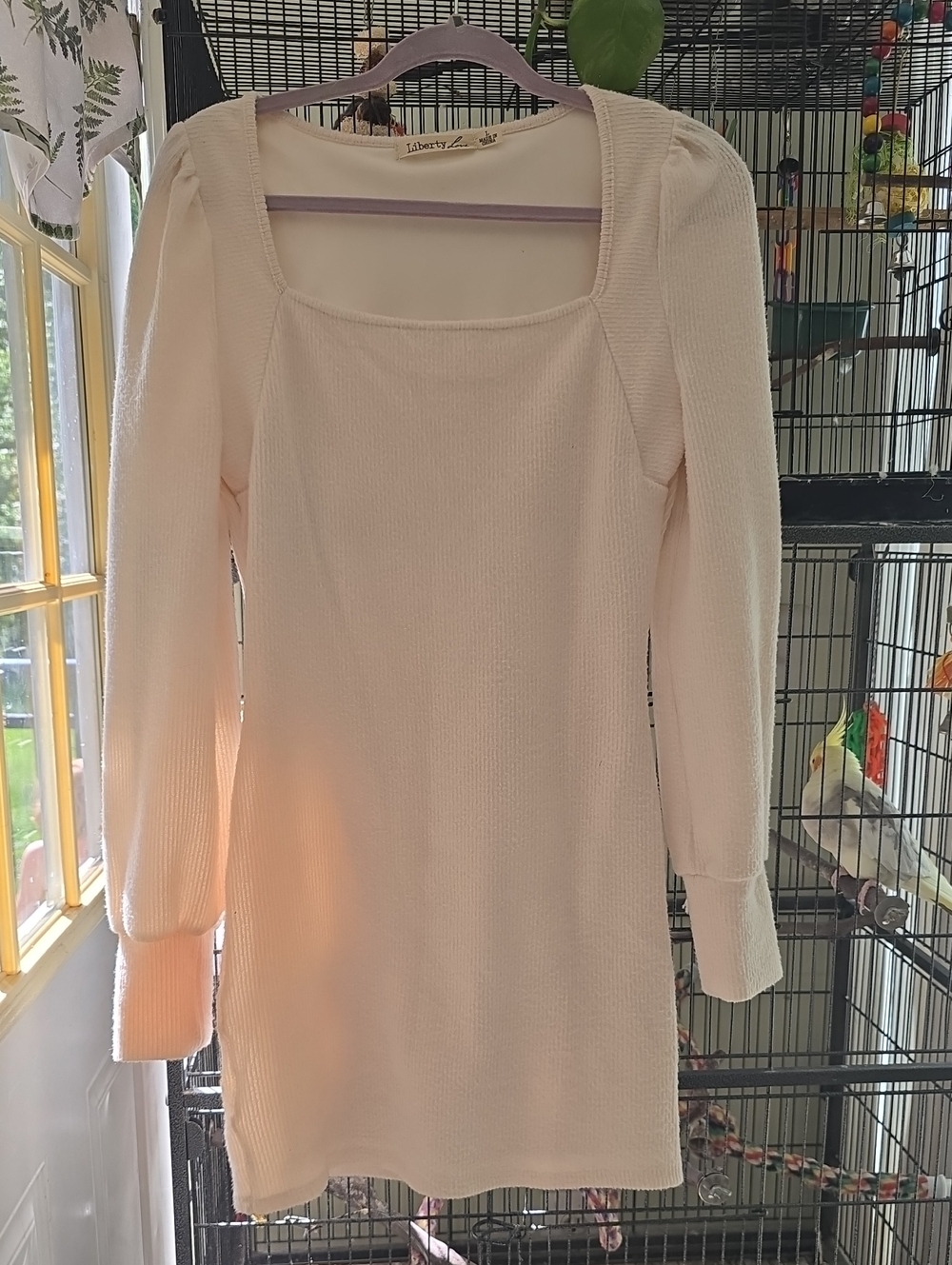 Soft, Sexy, Cream Colored Dress With Silky Lining
